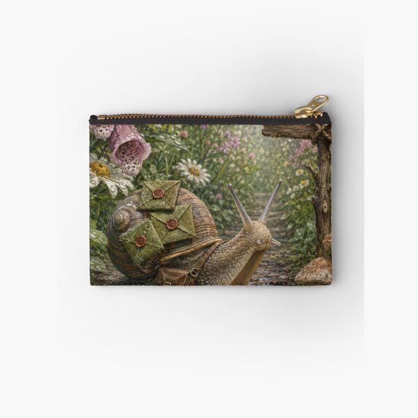 Item preview, The Woodland Snail Postman designed and sold by thewandswant.