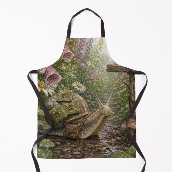 Item preview, The Woodland Snail Postman designed and sold by thewandswant.