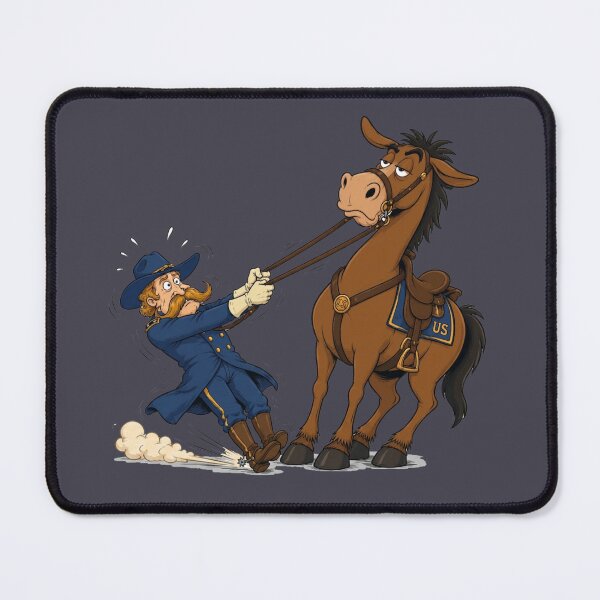 Item preview, "Whoa, Mule! Cavalry Soldier Struggle" designed and sold by MischiefFoundry.