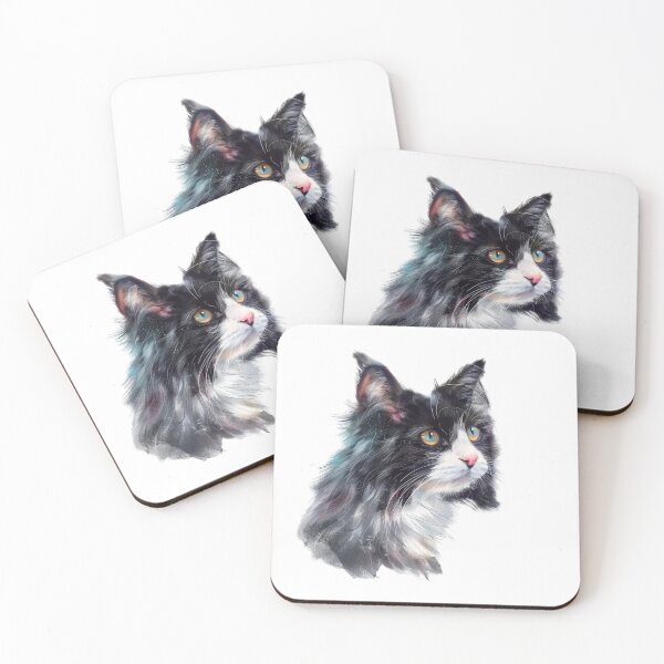 Item preview, Cat | Black & White Cat | Minimal Pet Aesthetic Art designed and sold by Mandayartstudio.