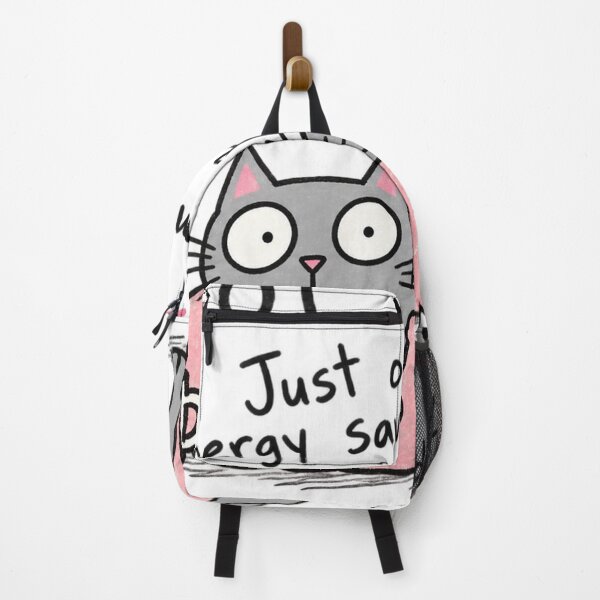 Item preview, Not Lazy – Energy Saving Mode Funny Cat designed and sold by LinaDesign Store.