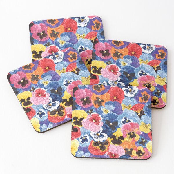 Item preview, Rainbow Watercolour Pansy flower design designed and sold by By Kelly Attenborough.
