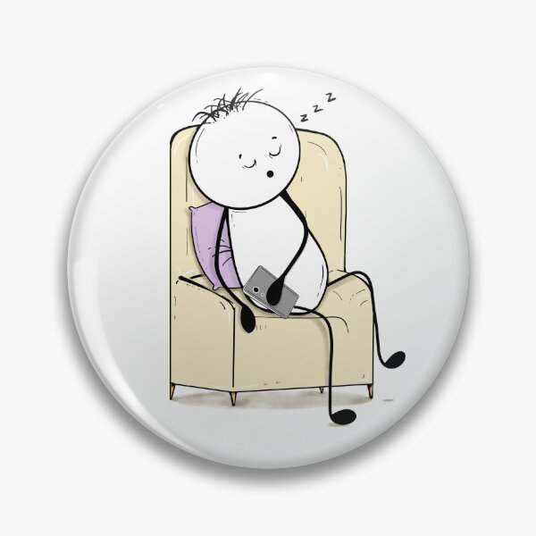 Item preview, Asleep While Scrolling – Hand-drawn Relatable Digital Illustration & Print designed and sold by MyVisionaryHuez.