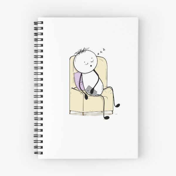 Item preview, Asleep While Scrolling – Hand-drawn Relatable Digital Illustration & Print designed and sold by MyVisionaryHuez.