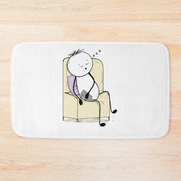 Item preview, Asleep While Scrolling – Hand-drawn Relatable Digital Illustration & Print designed and sold by MyVisionaryHuez.