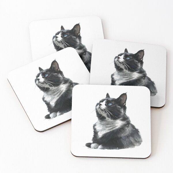 Item preview, Cat | Black & White Cat | Minimal Pet Aesthetic Art designed and sold by Mandayartstudio.