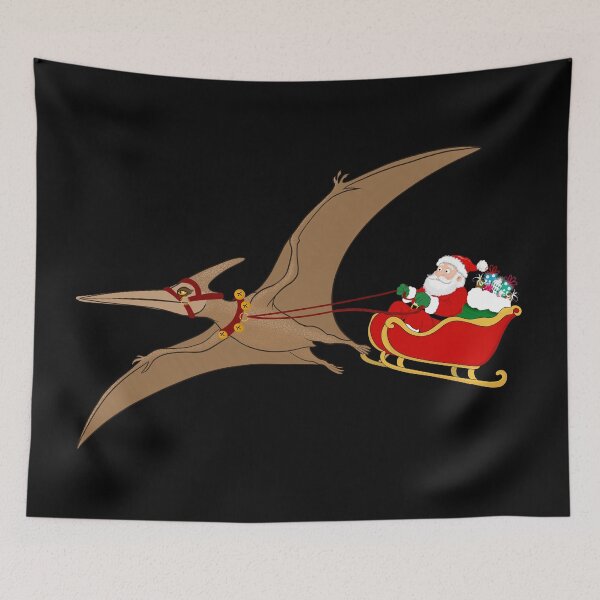 Item preview, Funny Pterodactyl Santa Christmas Adventure designed and sold by daphsam.