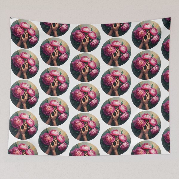 Item preview, Peony flowers designed and sold by PrintLabStudio.