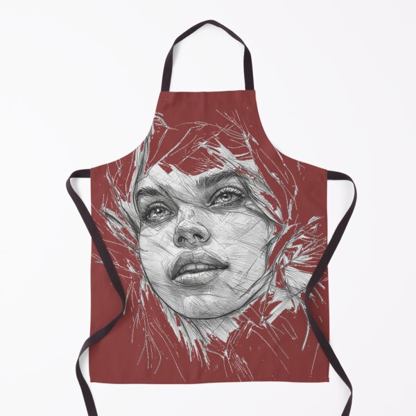 Item preview, Expressive Sketch Woman Portrait Looking Up designed and sold by YAM716.
