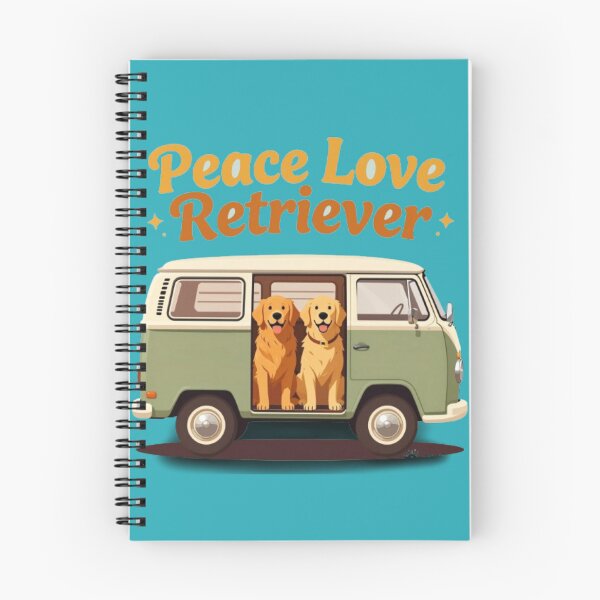 Item preview, 70s Retro Van Life Golden Retriever Vintage Dog designed and sold by A-to-y.