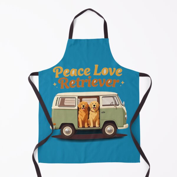 Item preview, 70s Retro Van Life Golden Retriever Vintage Dog designed and sold by A-to-y.