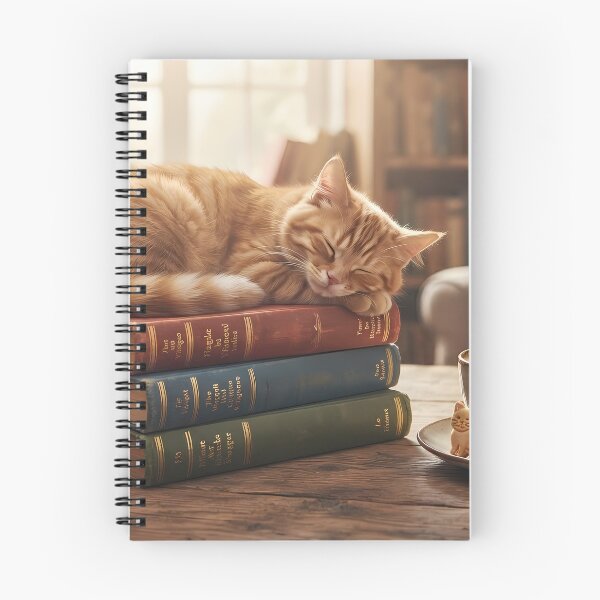 Item preview, Cozy Sleepy Orange Tabby Cat on Books with Coffee Phone Case designed and sold by CreativeLook25.
