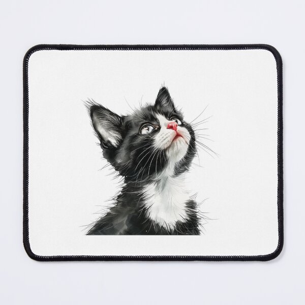 Item preview, Cat | Black & White Cat | Minimal Pet Aesthetic Art designed and sold by Mandayartstudio.
