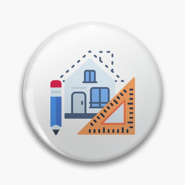 Item preview, Architectural Building - Design Symbol Sticker for Architecture Industry designed and sold by Tr Creative Design.
