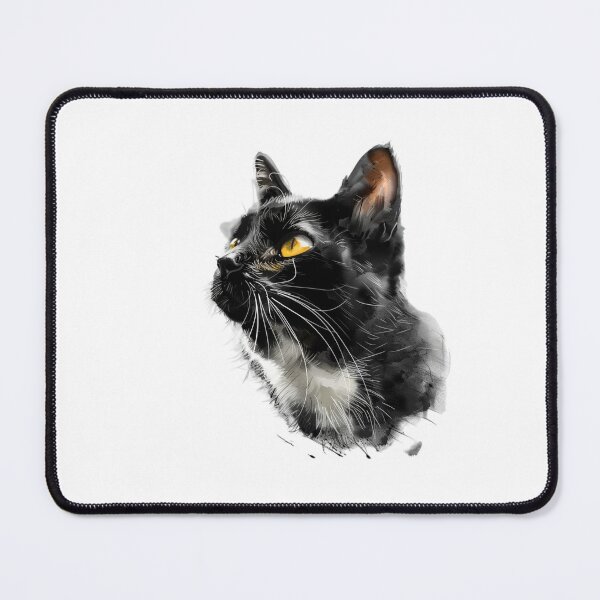 Item preview, Cat | Black & White Cat | Minimal Pet Aesthetic Art designed and sold by Mandayartstudio.