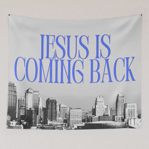 Item preview, Jesus Is Coming Back City Skyline Faith Apparel designed and sold by LensDyn™.