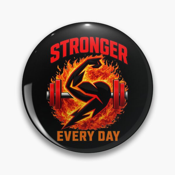 Item preview, Stronger Every Day Motivational Gym Design Fitness Workout designed and sold by StrongEveryDayStore.