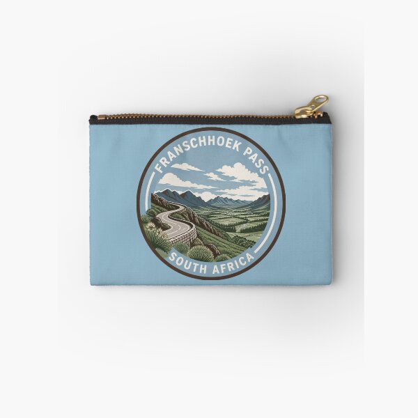 Item preview, Franschhoek Pass Mountain Viewpoint Round Badge designed and sold by The Digital Compass.