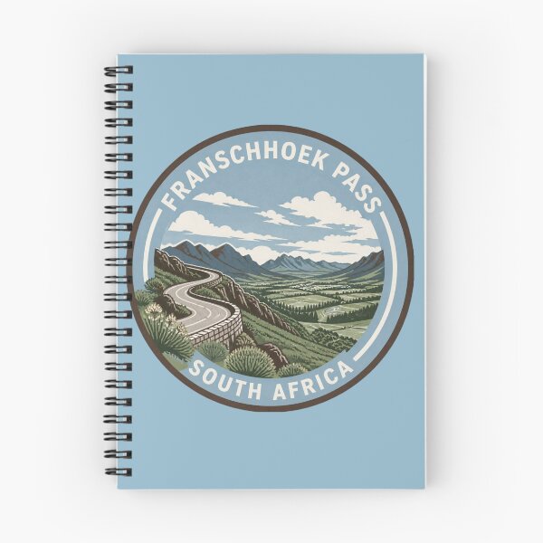 Item preview, Franschhoek Pass Mountain Viewpoint Round Badge designed and sold by The Digital Compass.