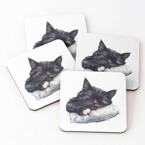 Item preview, Cat | Black & White Cat | Minimal Pet Aesthetic Art designed and sold by Mandayartstudio.