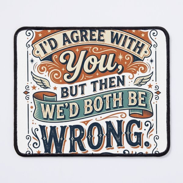 Item preview, I’d Agree With You, But Then We’d Both Be Wrong designed and sold by ManikRaja.