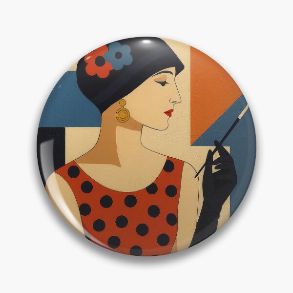 Item preview, Woman Illustrated in Bauhaus Style designed and sold by GalleryKauffeld.