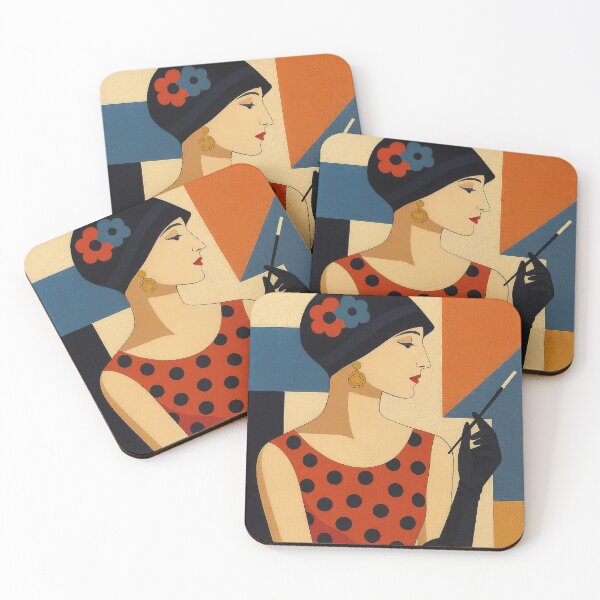 Item preview, Woman Illustrated in Bauhaus Style designed and sold by GalleryKauffeld.