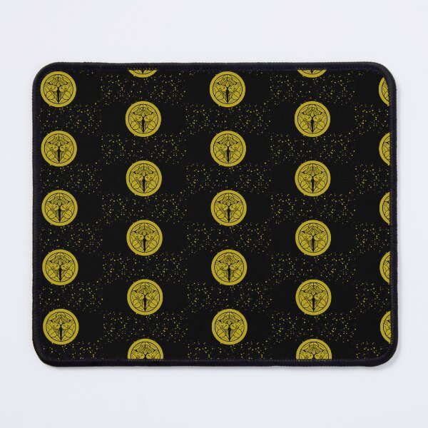 Item preview, Uesugi Kenshin Tobi-Suzume Crest Samurai Mon Faux Gold Dust Black Tile / Japanese Crest  designed and sold by 戦国まーけっと SENGOKU MARKET.