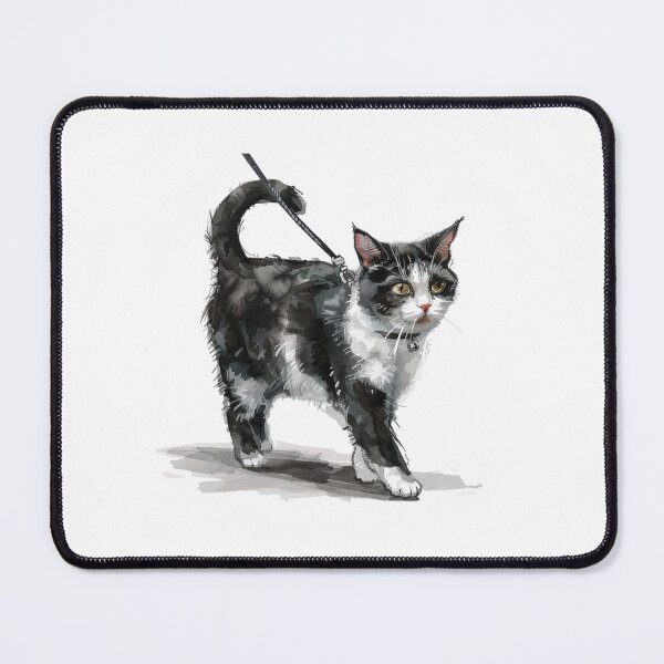 Item preview, Cat | Black & White Cat | Minimal Pet Aesthetic Art designed and sold by Mandayartstudio.