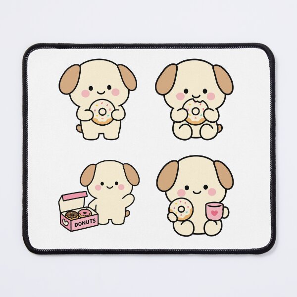 Item preview, Cream Puppy Donuts – Cute Kawaii Cartoon designed and sold by Moffyuniverse.