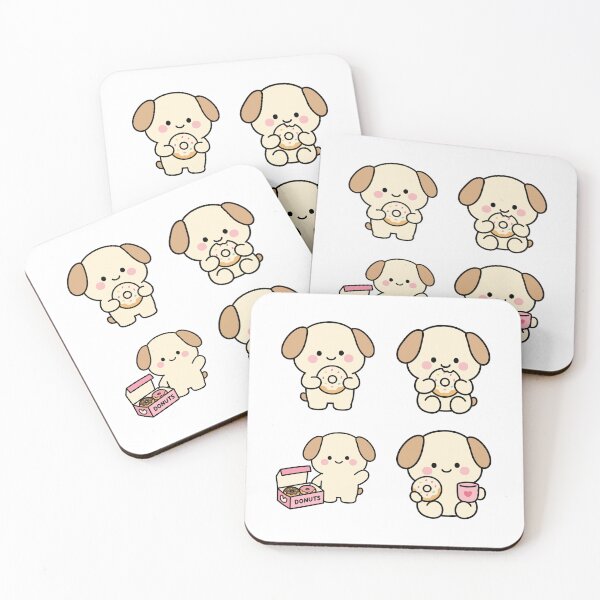 Item preview, Cream Puppy Donuts – Cute Kawaii Cartoon designed and sold by Moffyuniverse.