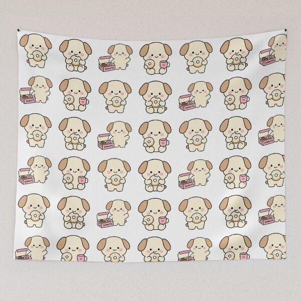 Item preview, Cream Puppy Donuts – Cute Kawaii Cartoon designed and sold by Moffyuniverse.