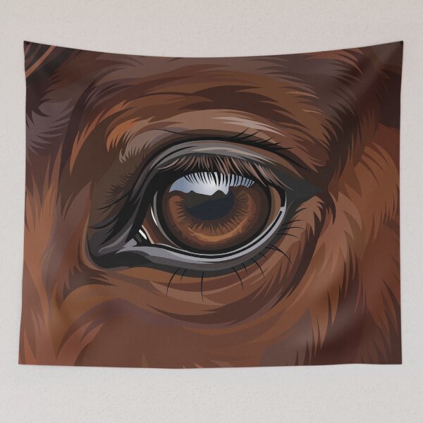 Item preview, A close-up view of a horse's eye designed and sold by Cheval-de-coeur.