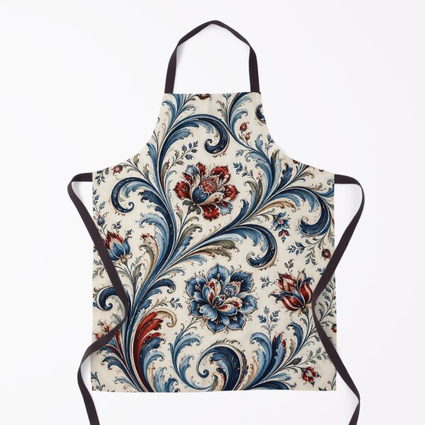 Item preview, Norwegian Blue Telemark Rosemaling ,Rosemaling Blue and Red designed and sold by Owneysweet.