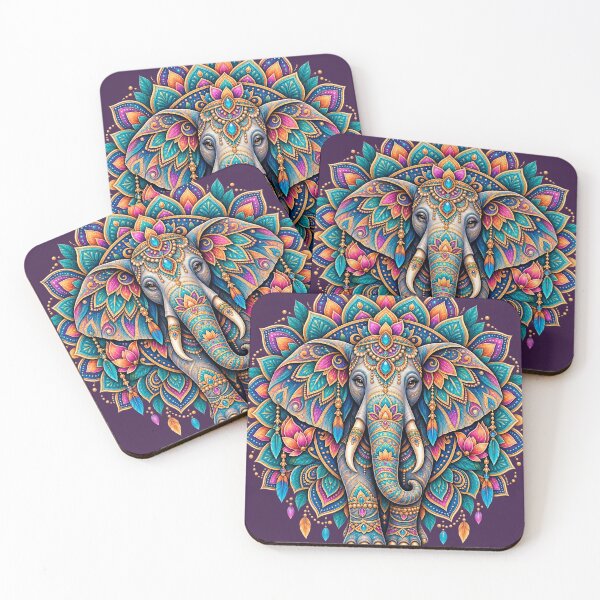 Item preview, Elephant Mandala – Colorful Lotus & Boho Elephant Design designed and sold by Lumvero.