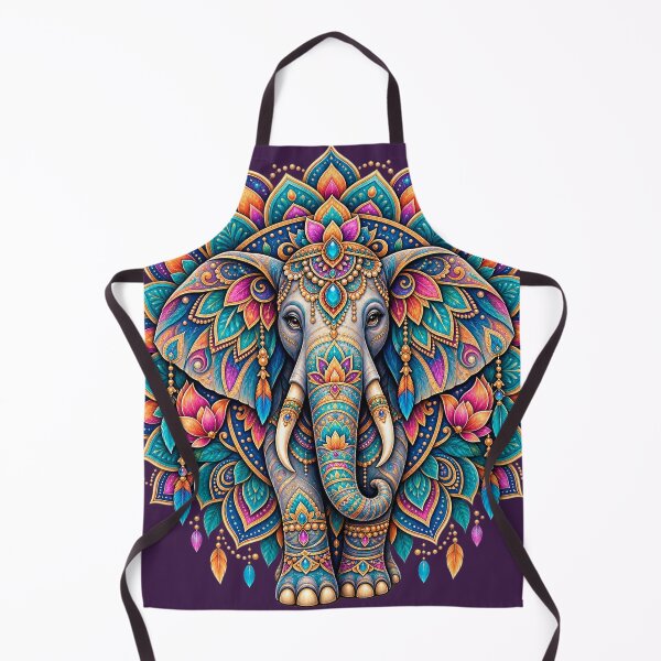 Item preview, Elephant Mandala – Colorful Lotus & Boho Elephant Design designed and sold by Lumvero.