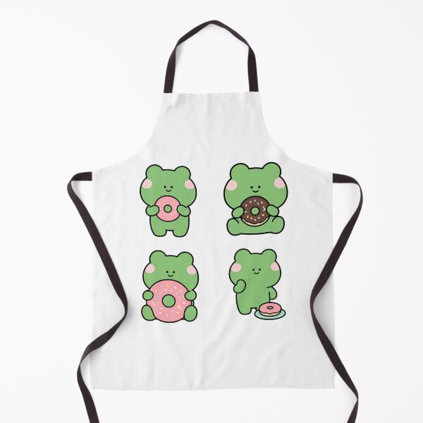 Item preview, Green Frog Donuts – Cute Kawaii Cartoon designed and sold by Moffyuniverse.