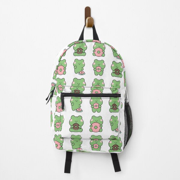 Item preview, Green Frog Donuts – Cute Kawaii Cartoon designed and sold by Moffyuniverse.