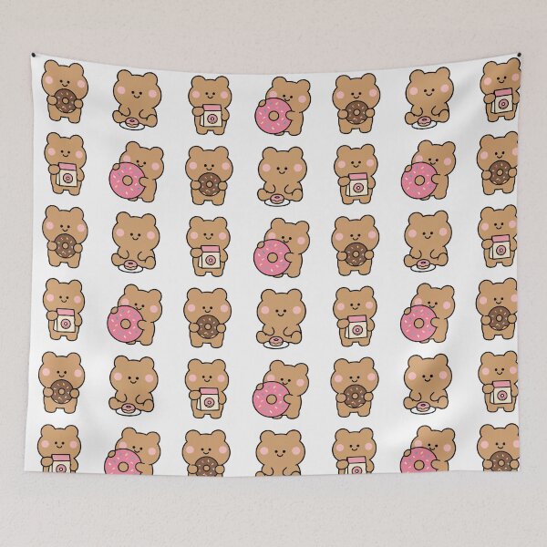 Item preview, Brown Bear Donuts – Cute Kawaii Cartoon designed and sold by Moffyuniverse.