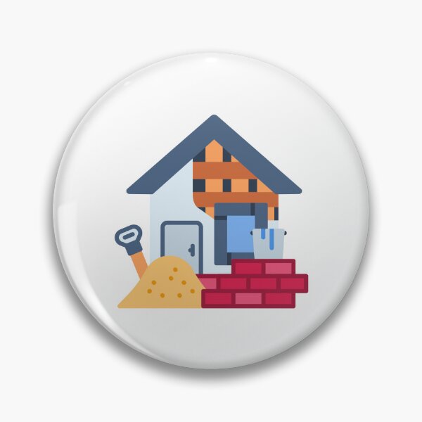 Item preview, House Under Construction - Building Development Sticker for Property Projects designed and sold by Tr Creative Design.