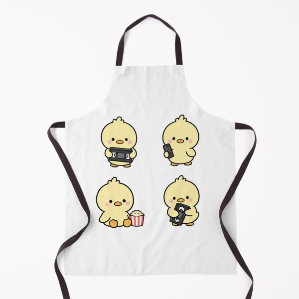 Item preview, Yellow Chick Movie Night – Cute Kawaii Cartoon designed and sold by Moffyuniverse.