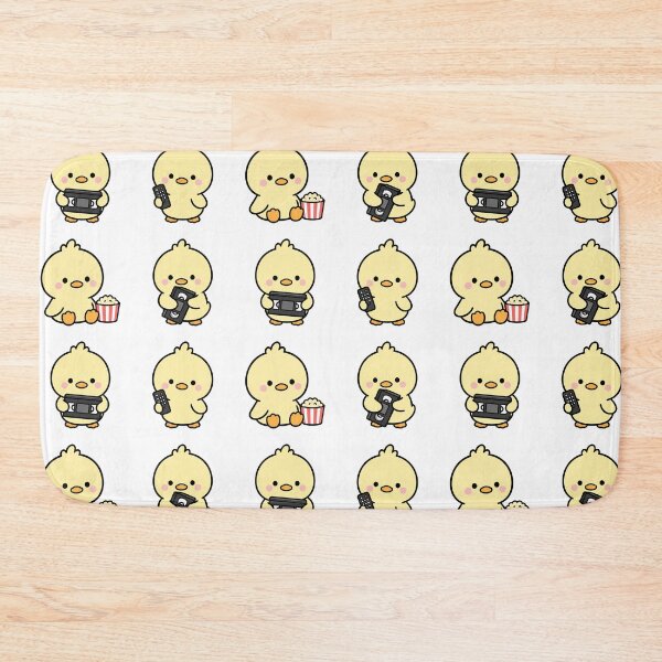 Item preview, Yellow Chick Movie Night – Cute Kawaii Cartoon designed and sold by Moffyuniverse.
