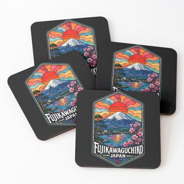 Item preview, Fujikawaguchiko Japan Fuji Stained Glass Travel designed and sold by TomFrontierArt.