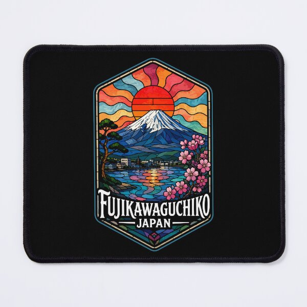 Item preview, Fujikawaguchiko Japan Fuji Stained Glass Travel designed and sold by TomFrontierArt.