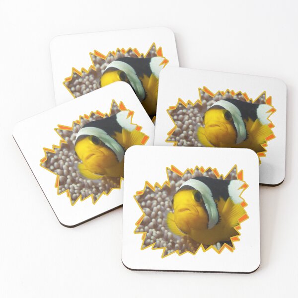 Item preview, Saddleback Clownfish Close-Up Starburst * Raja Ampat Art |  designed and sold by Photo & Design Ute Niemann.
