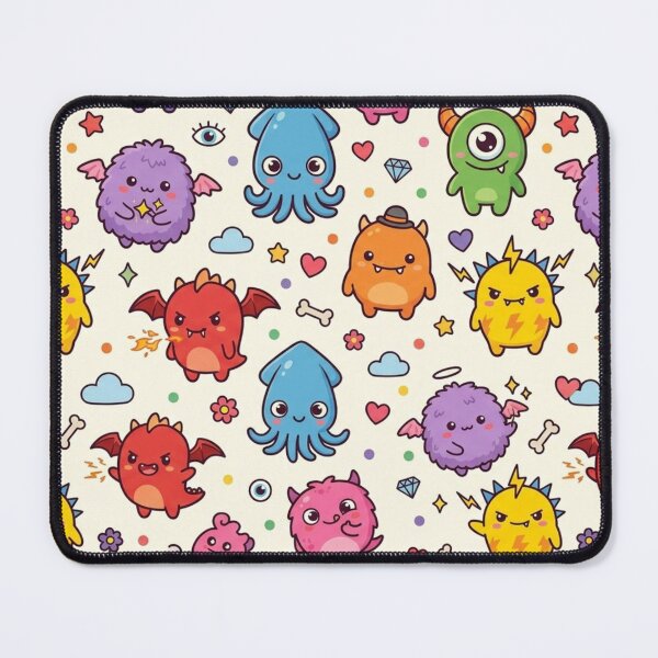 Item preview, Cute Monster Party Seamless Pattern designed and sold by lungpleecha.