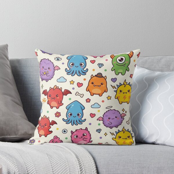 Item preview, Cute Monster Party Seamless Pattern designed and sold by lungpleecha.