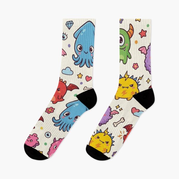 Item preview, Cute Monster Party Seamless Pattern designed and sold by lungpleecha.
