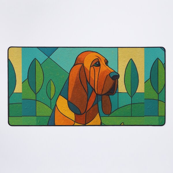 Item preview, Bloodhound Dog – Noble Hound Portrait illustration designed and sold by GalleryKauffeld.