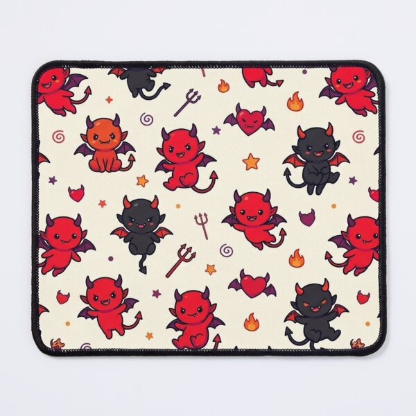 Item preview, Cute Devil Halloween Seamless Pattern designed and sold by lungpleecha.